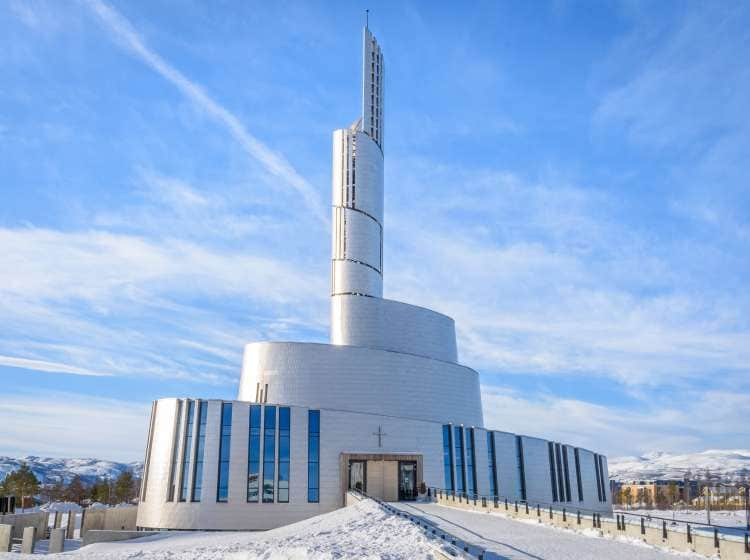 The Northern Light Cathedral (Nordlyskatedralen) in Alta in northern Norway; Shutterstock ID 601948028; Invoice Number: -