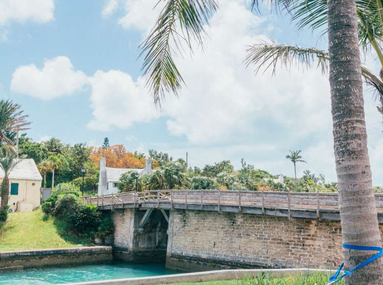 Somerset Bridge in Sandy's Parish, Bermuda, is reportedly the smallest drawbridge in the world.