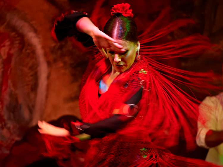 Europe, Spain, Andalucia, Andalusia, Seville, Flamenco dance culture and tradition, Tablao El Gallo Flamenco show