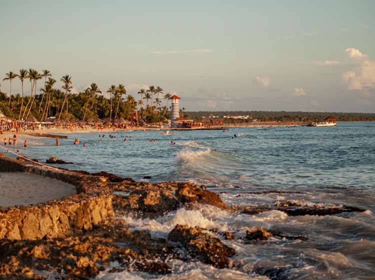 Sunset sea bayahibe, Dominican Republic