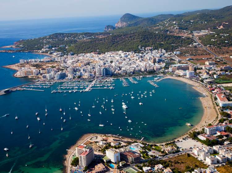 Sant Antoni de Portmany.Ibiza.Balearic Islands.Spain.