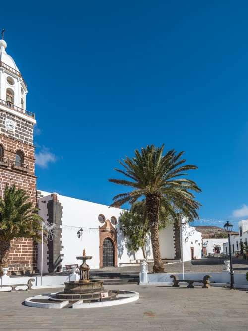 Central square of Teguise town, Lanzarote, Canary Islands, Spain