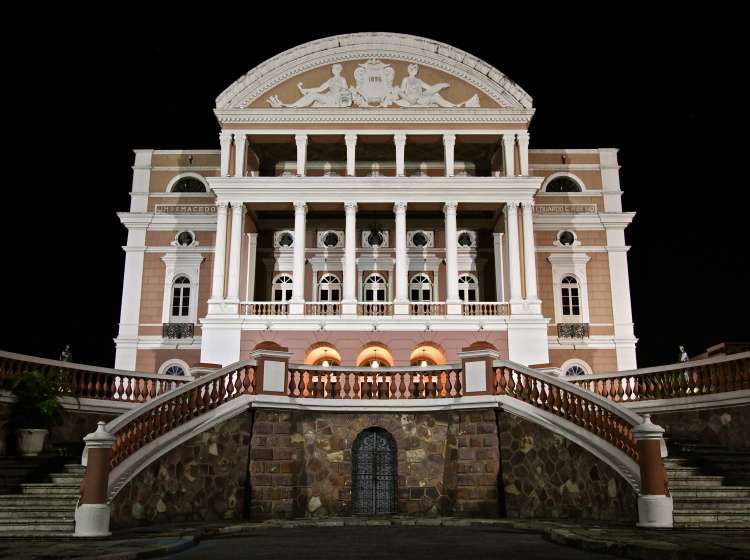 The Amazon Theatre is an opera house located in Manaus, in the heart of the Amazon rainforest in Brazil. It is the location of the annual Festival Amazonas de Ãpera (Amazonas Opera Festival) and the home of the Amazonas Philharmonic Orchestra which regularly rehearses and performs at the Amazon Theater along with choirs, musical concerts and other performances.