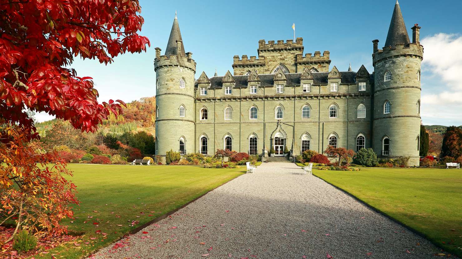 Inveraray Castle in Autumn