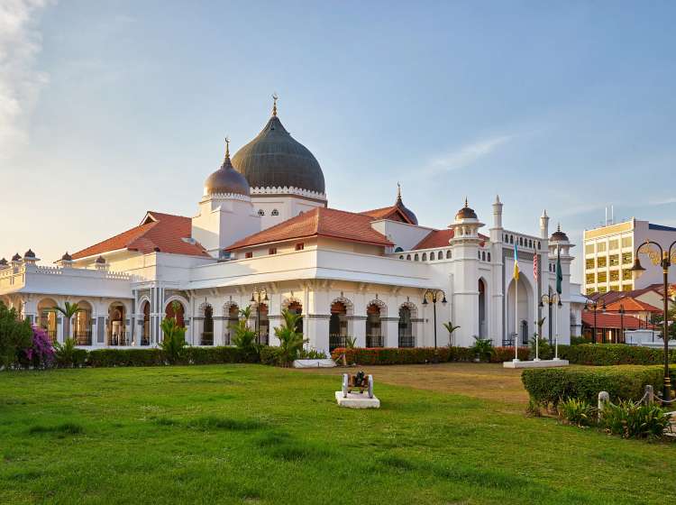 Kapitan Keling Mosque in Penang Malaysia; Shutterstock ID 656006872