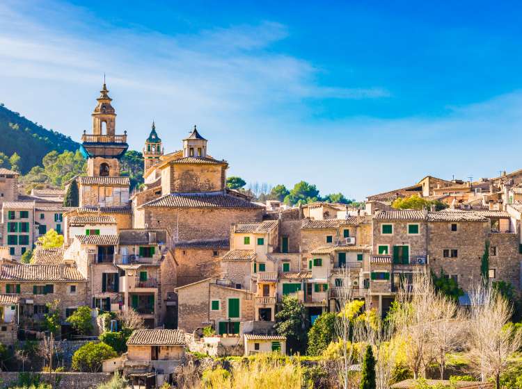 Old mediterranean village of Valldemossa on Majorca island, Spain