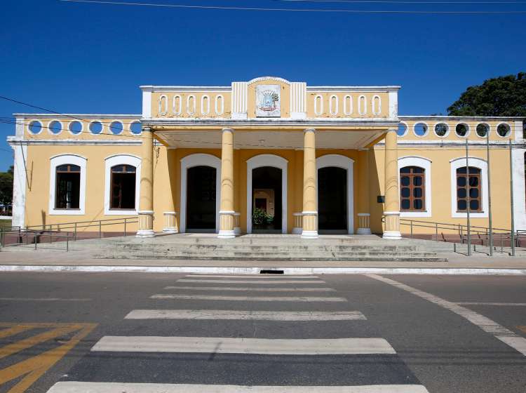 SANTAREM, BRAZIL - JUNE 28: JoÃ£o Fona Museum in the city of Santarem. On the banks of TapajÃ³s river, Santarem is the main city in the western Para State region with a population of 296.302 inhabitants ( IBGE - 2017 ) and economy based on commerce and tourism. The city is known in Brazil for its paradisiacal beaches and for the meeting of the waters of TapajÃ³s and Amazonas rivers right in front of the city.