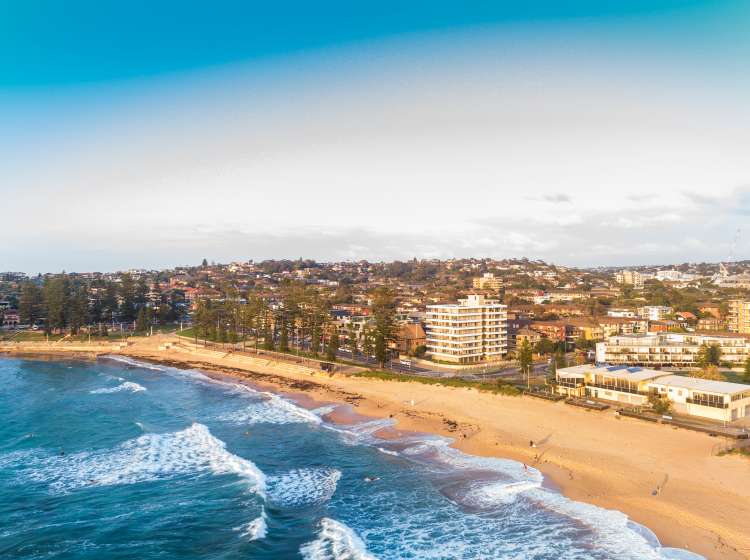 Aerial view of Sydneys Northern Beaches; Shutterstock ID 1113669542; Invoice Number: -