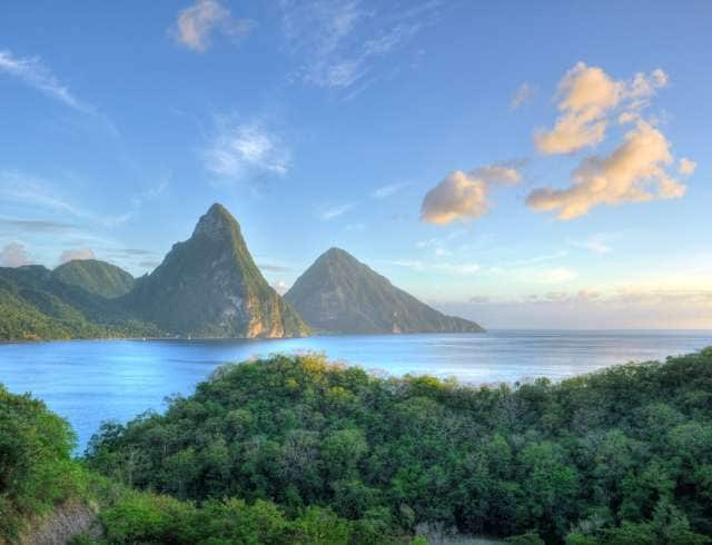 Les Pitons in Saint Lucia