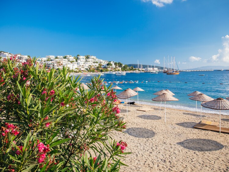 View of Bodrum Beach, Turkiye