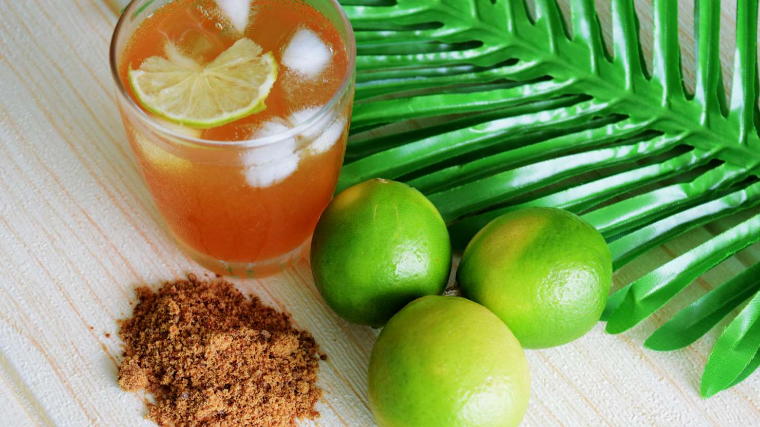 Iced tea with mint leaves