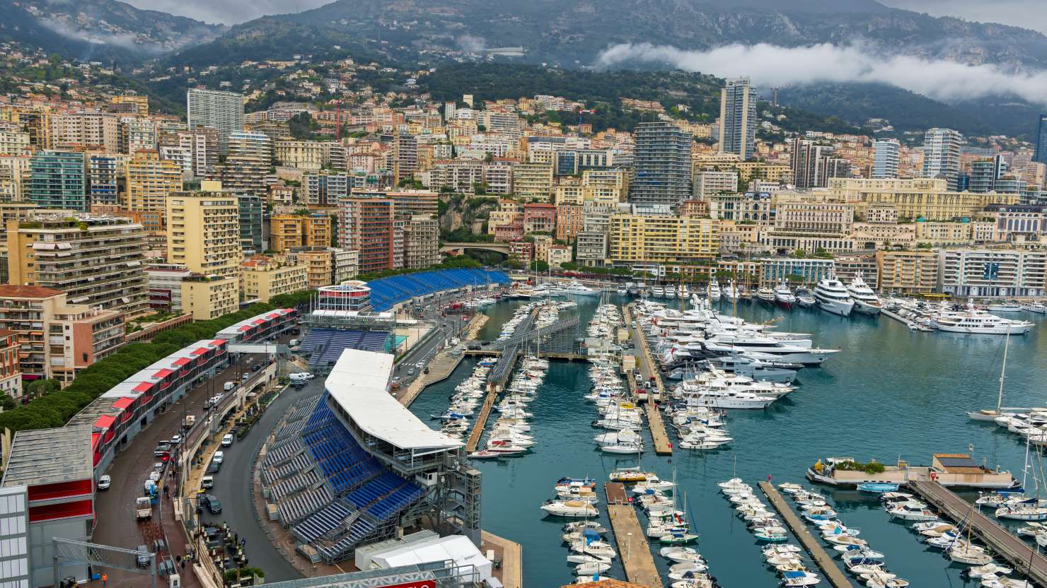 View of the Monte Carlo Grand Prix track