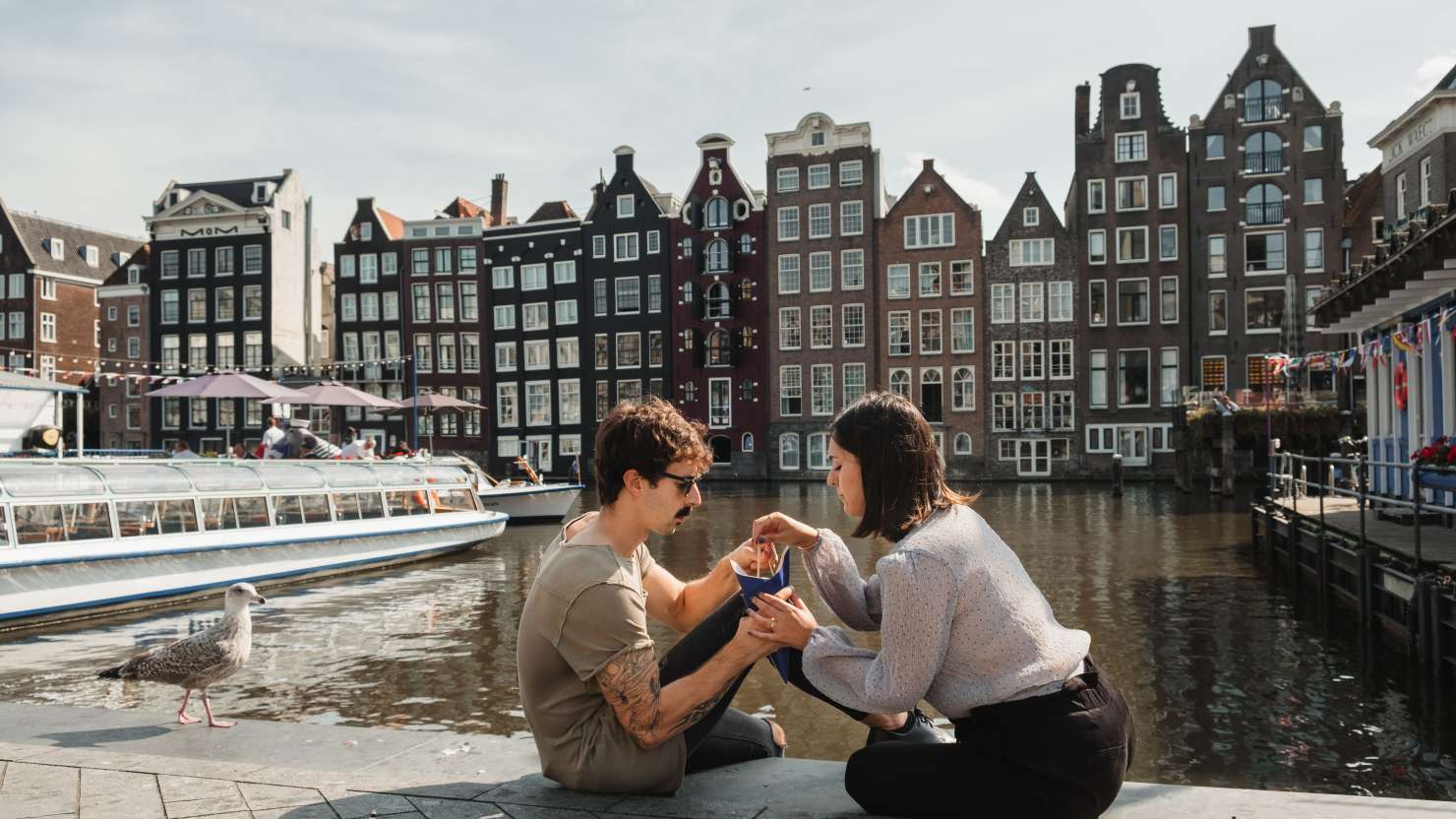 Enjoy the canals of Amsterdam