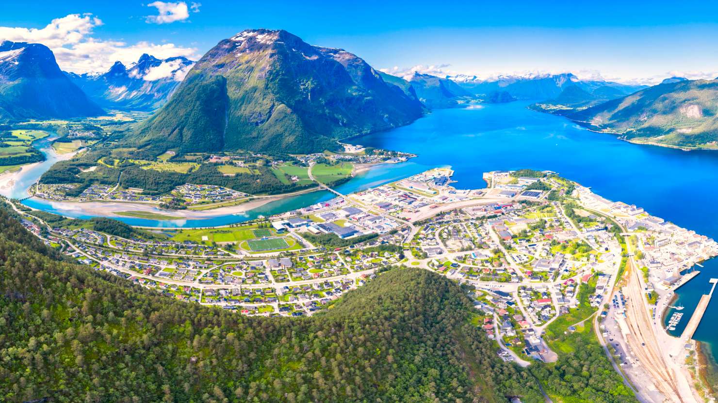 Andalsnes and the Romsdalsfjord, Norway