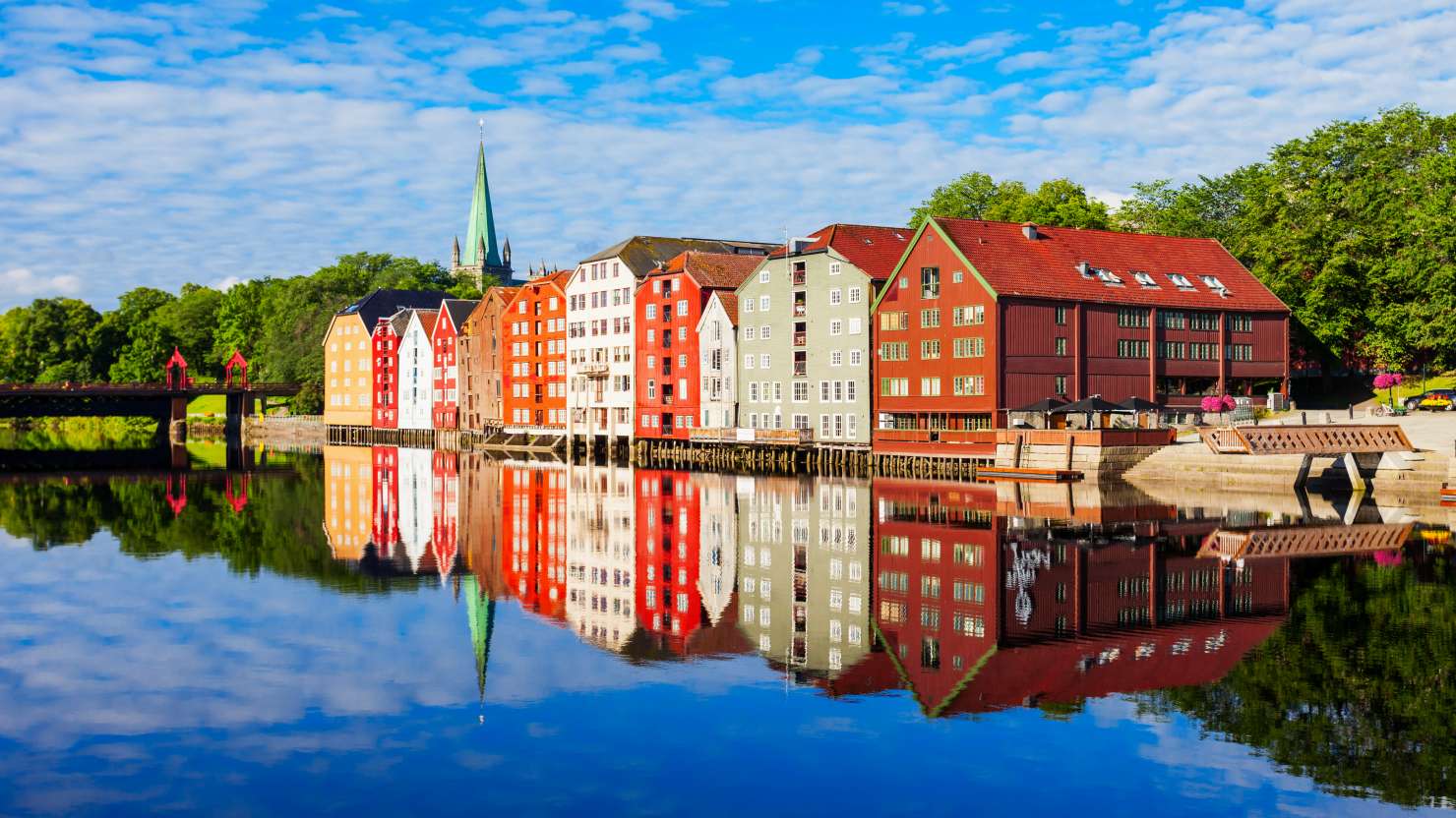 Nidelva river embankment, Trondheim