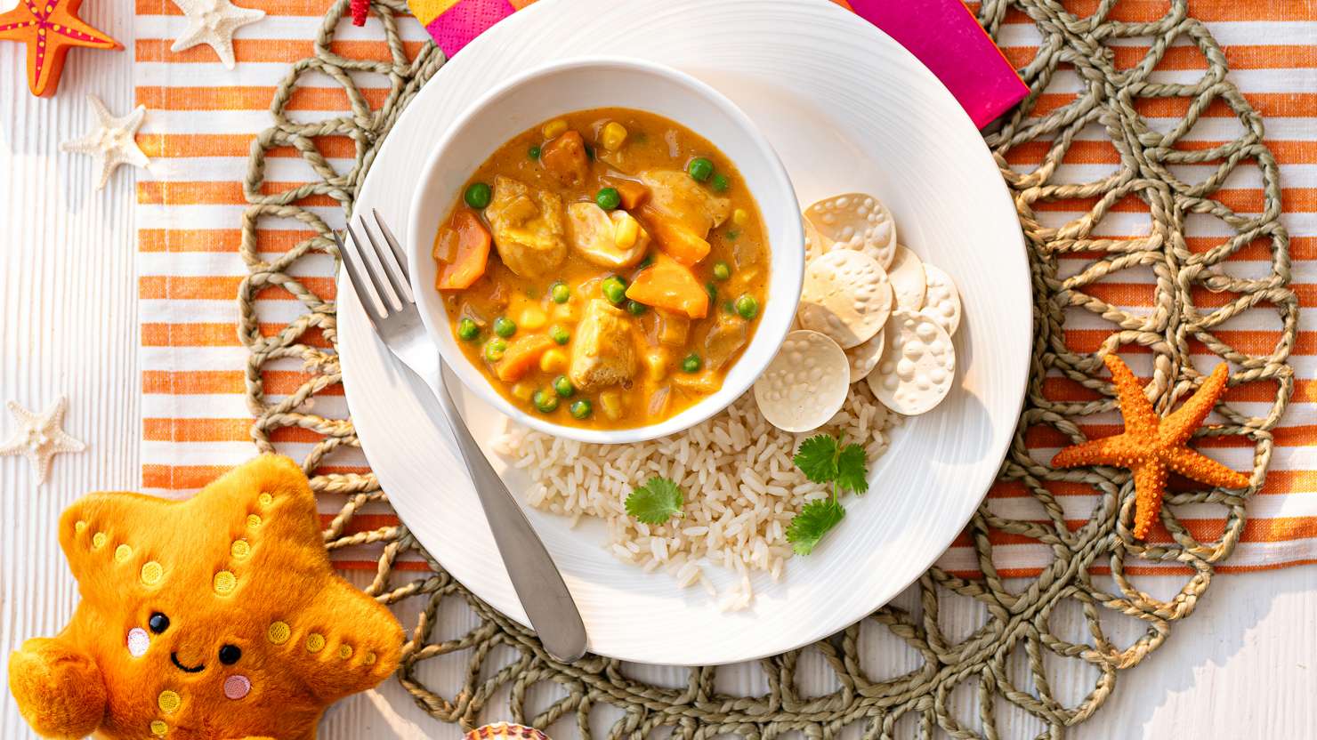 Fruity chicken curry