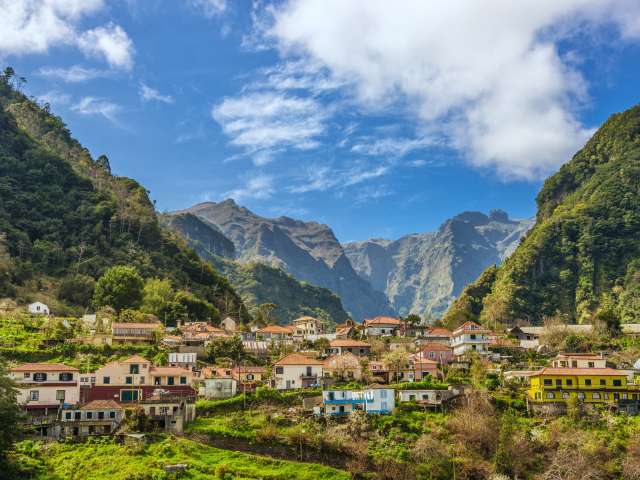 Beautiful rural Madeira landscape. 