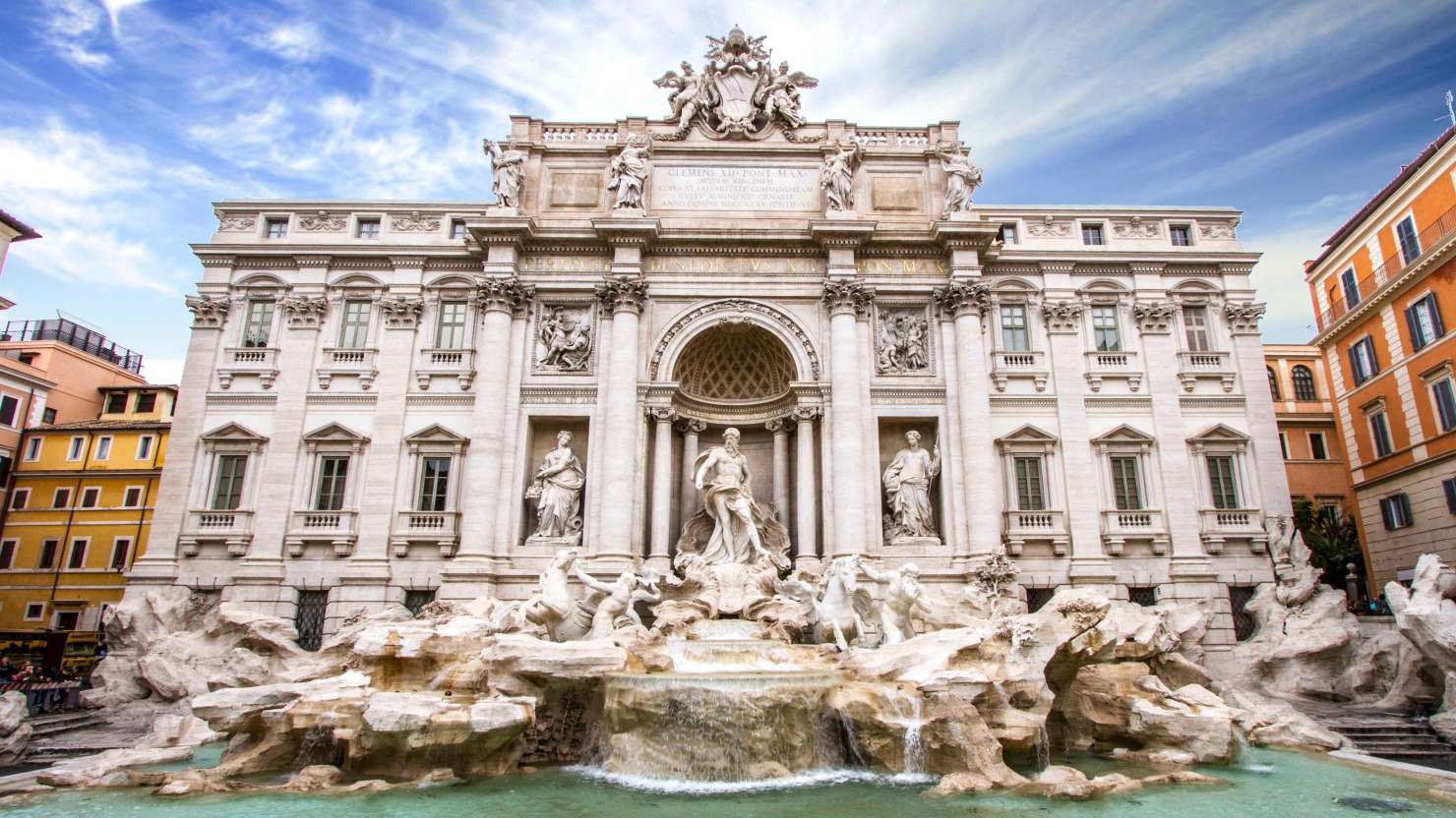 Building in Rome infront of fountain