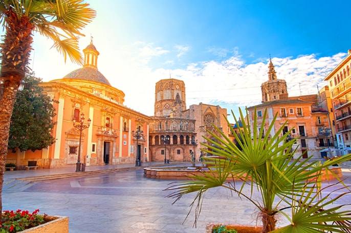 Plaza de la Virgen, Valencia, Spain