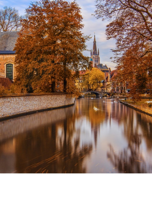 Bruges Canal in Autumn