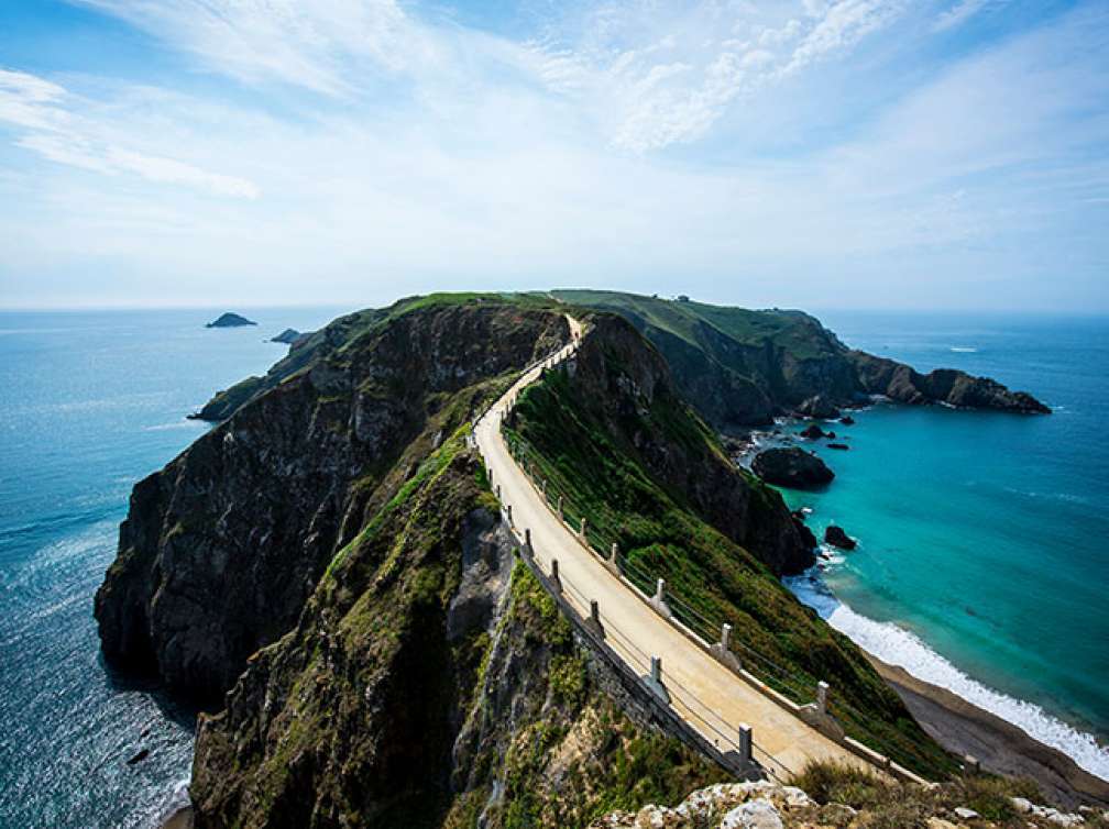 The island of Sark in Guernsey