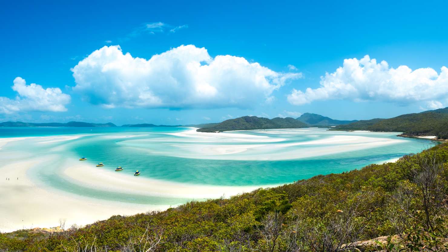 Whiteheaven beach, Whitsunday island, Queensland.