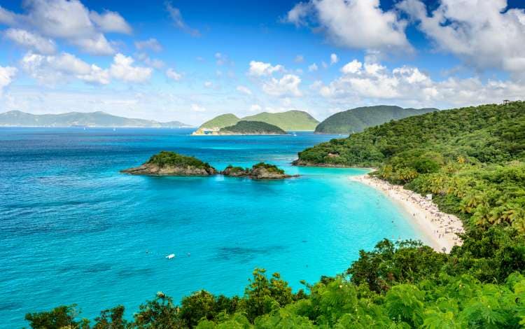 Beach on St John's Island