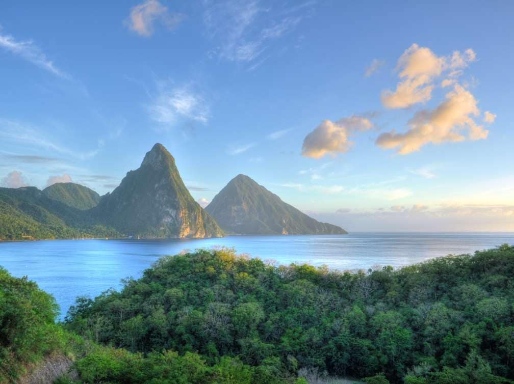 The Pitons Mountains, St Lucia