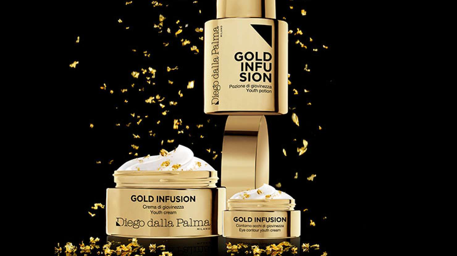 Golden Infusion skincare by Deigo dalla Palma