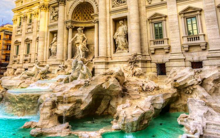 Rome, Trevi Fountain. Italy