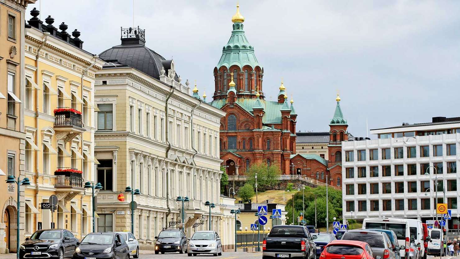 Buildings in Helsinki, Finland 