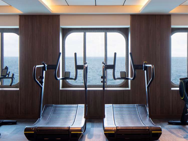 Gym on board P&O Cruises ship Iona